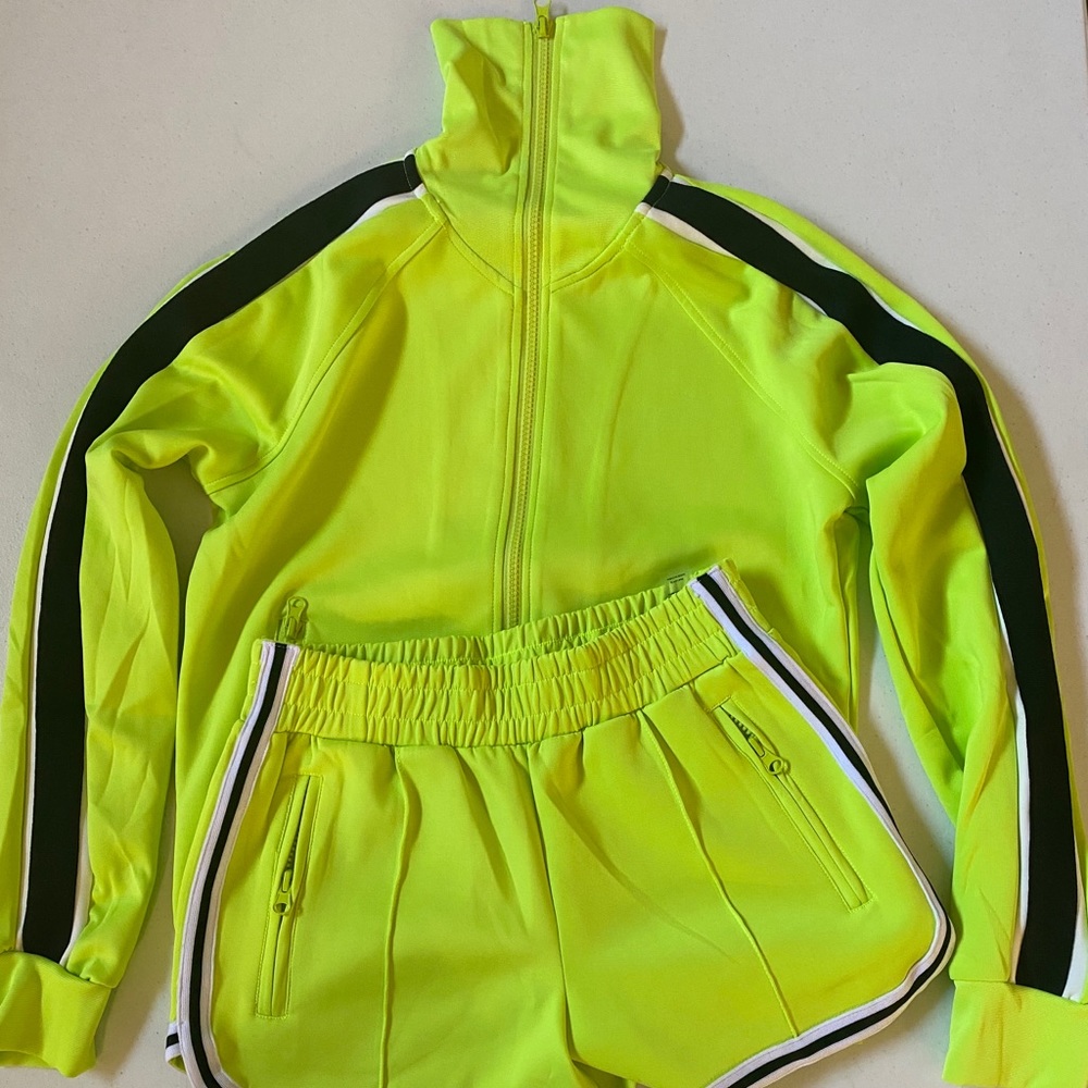 New Track Jacket Short Set Two Piece